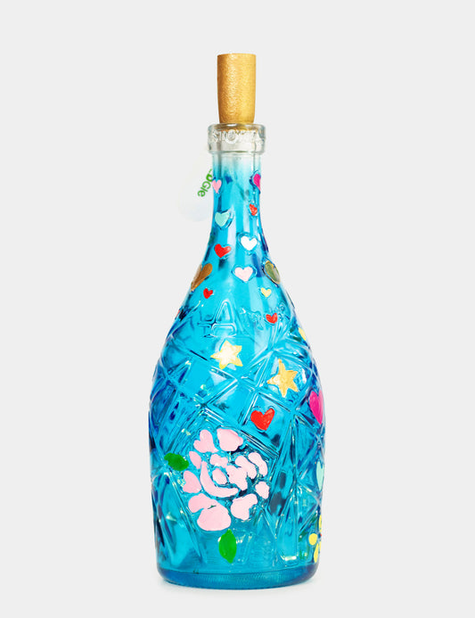 Lámpara Botella reciclada: Pájaro