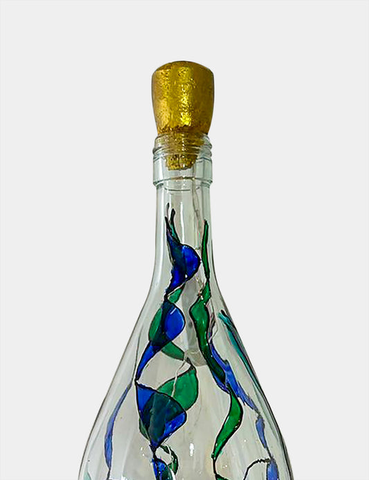 Lámpara Botella Reciclada: Pez Raya