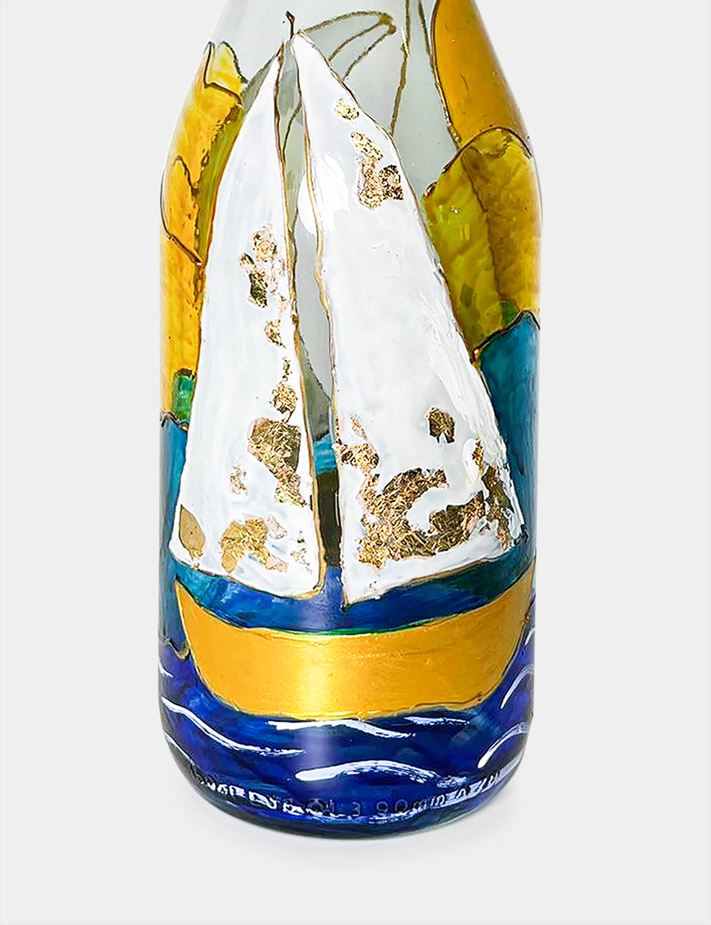 Lámpara Botella Reciclada: Mar Adentro
