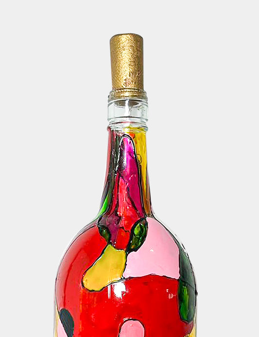 Lámpara Botella reciclada: Abstracto